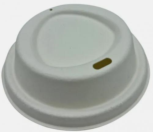Zuckerrohr Deckel für Pappbecher Bio Deckel Coffee to go Becher Ø 90 mm mit Trinkloch 1000 Stück